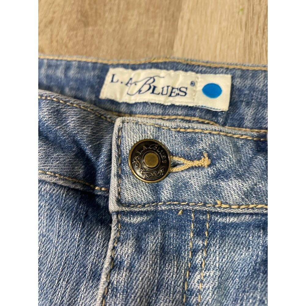 L.A. Blues Melrose Vintage Bootcut Jeans‎ Women's 5M Made in Hong Kong Y2K Denim - Picture 3 of 12